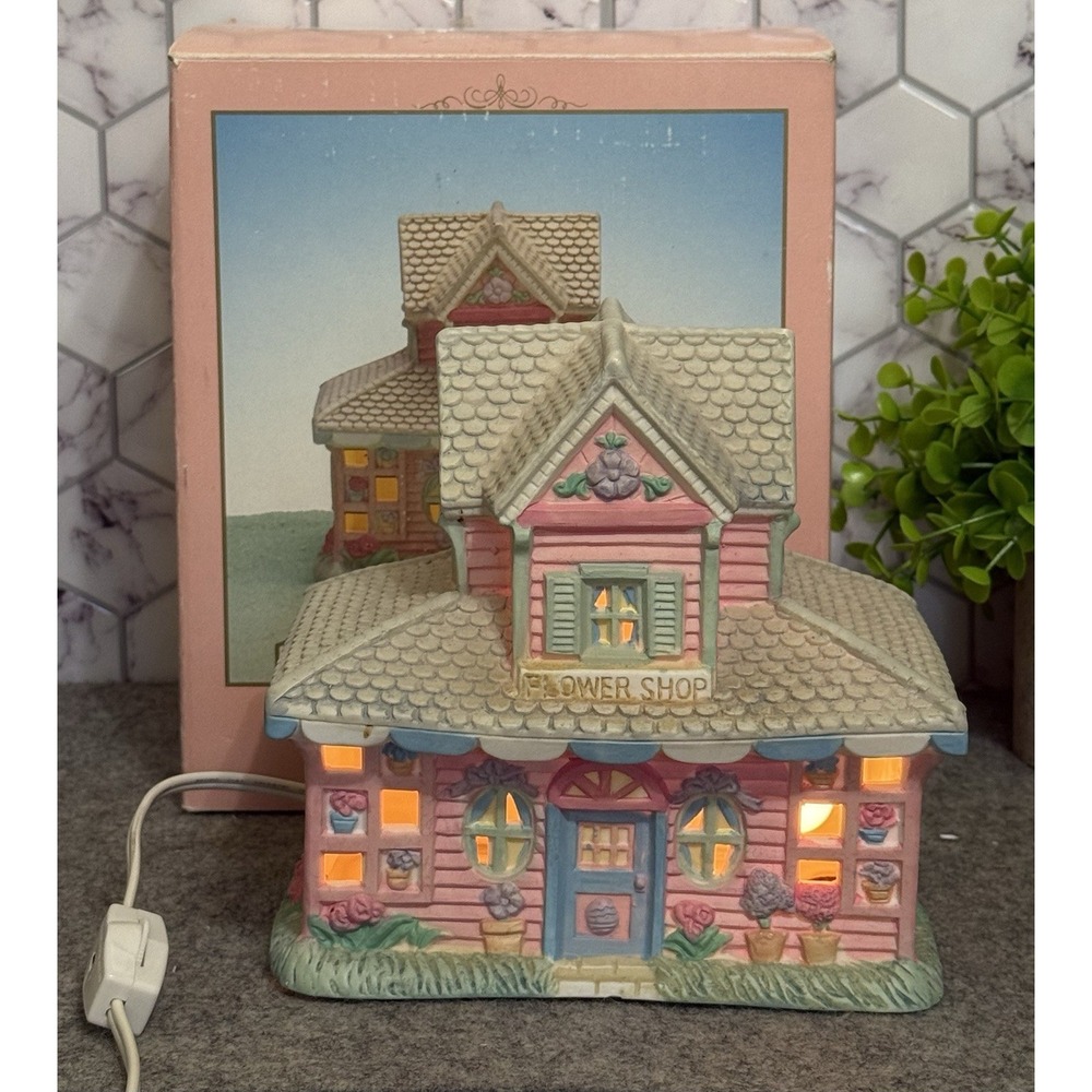 Vintage 1993 Cottontail Lane Village by Midwest of Cannon Falls FLORAL SHOP